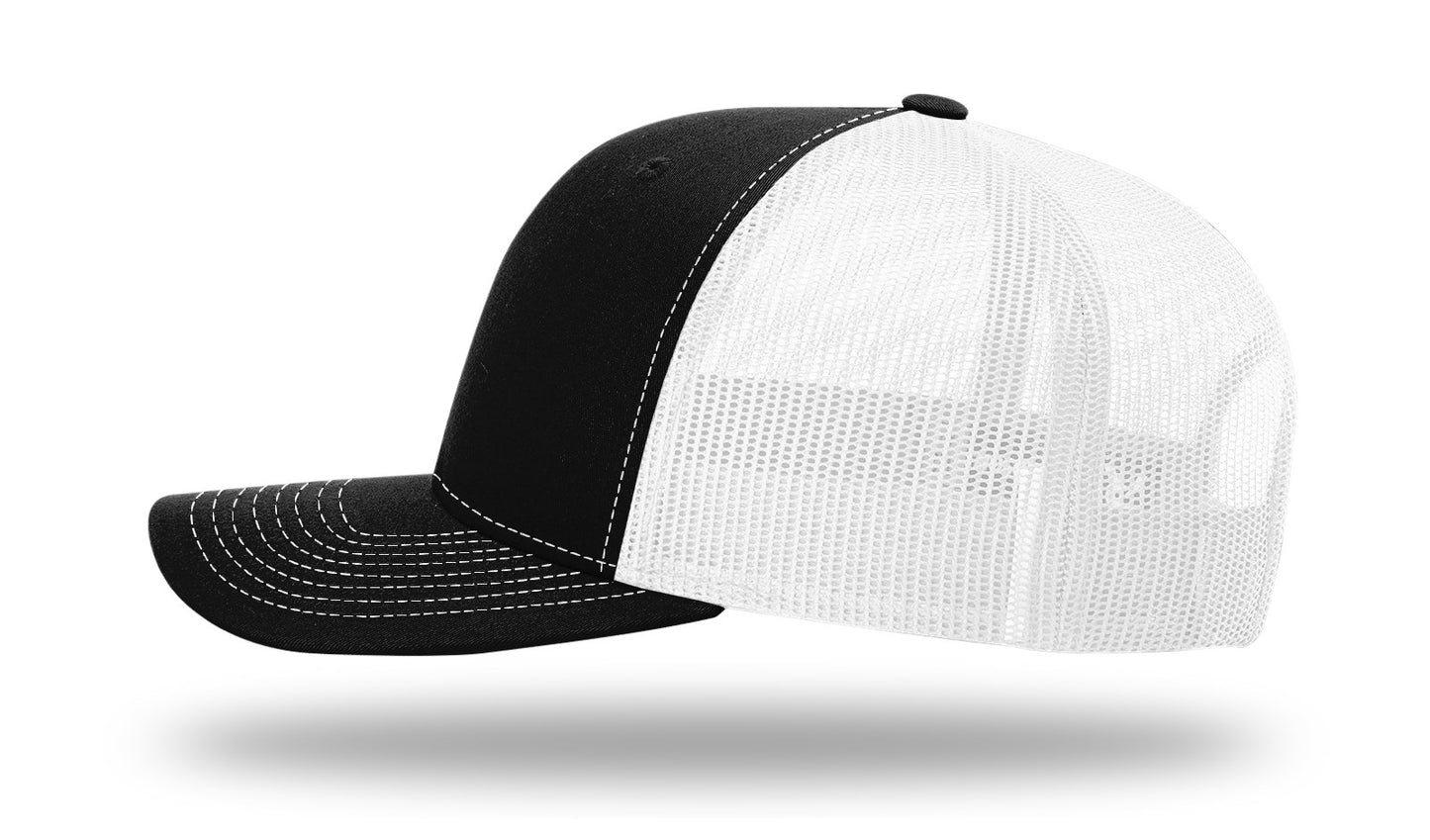 Believe Cancer Ribbon Hat - Richardson 112 Black/White