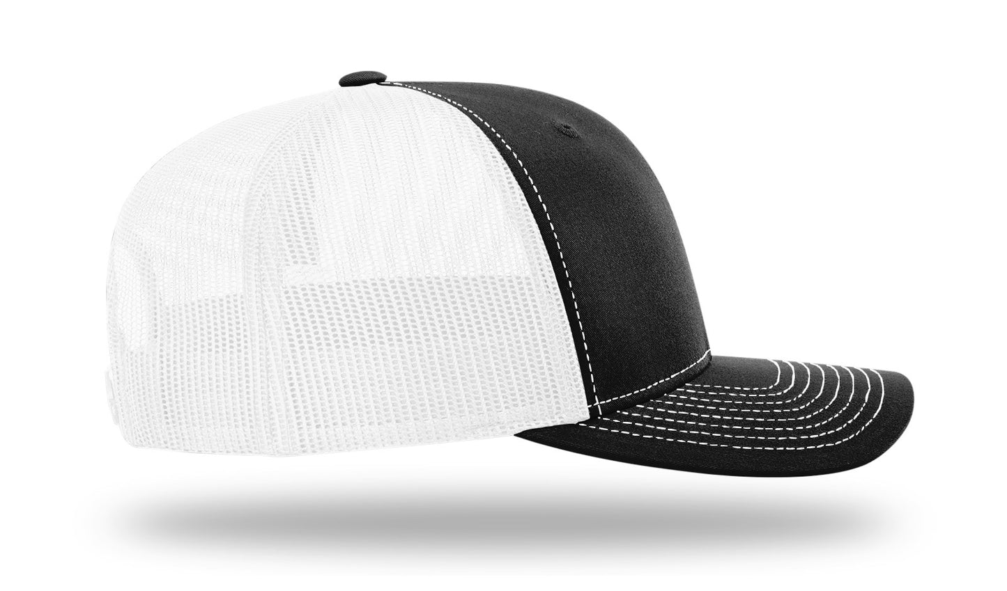 Believe Cancer Ribbon Hat - Richardson 112 Black/White