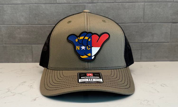 North Carolina Flag PVC Patch Hang Loose - 112 Snapback Loden/Black
