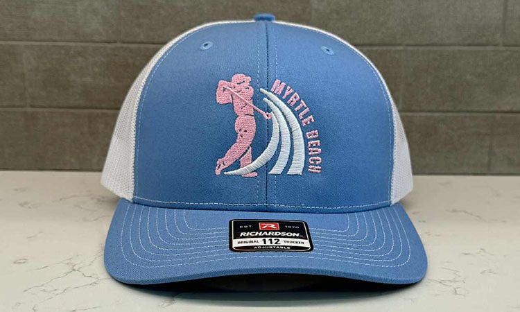 Myrtle Beach Golf - 112 Snapback Columbia Blue/White