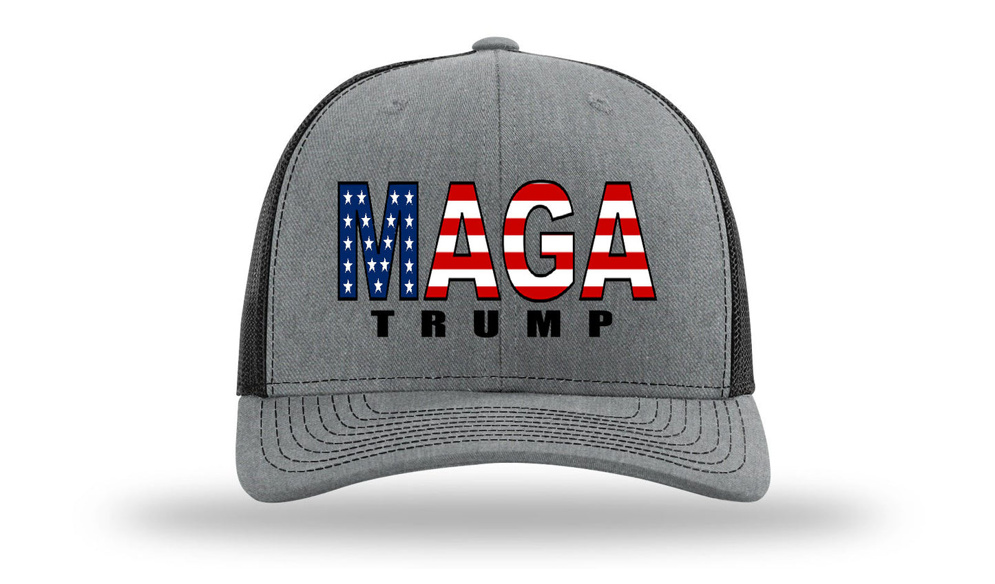 MAGA Trump - R112 Heather Gray/Black