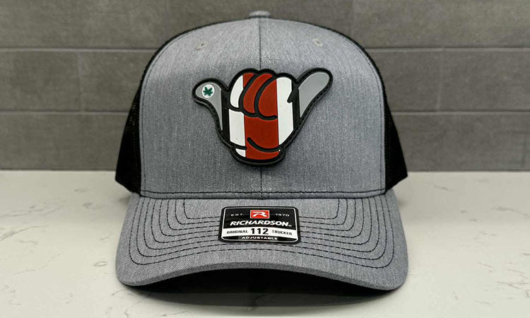 Ohio State Buckeyes PVC Patch Hang Loose - 112 Snapback Gray/Black