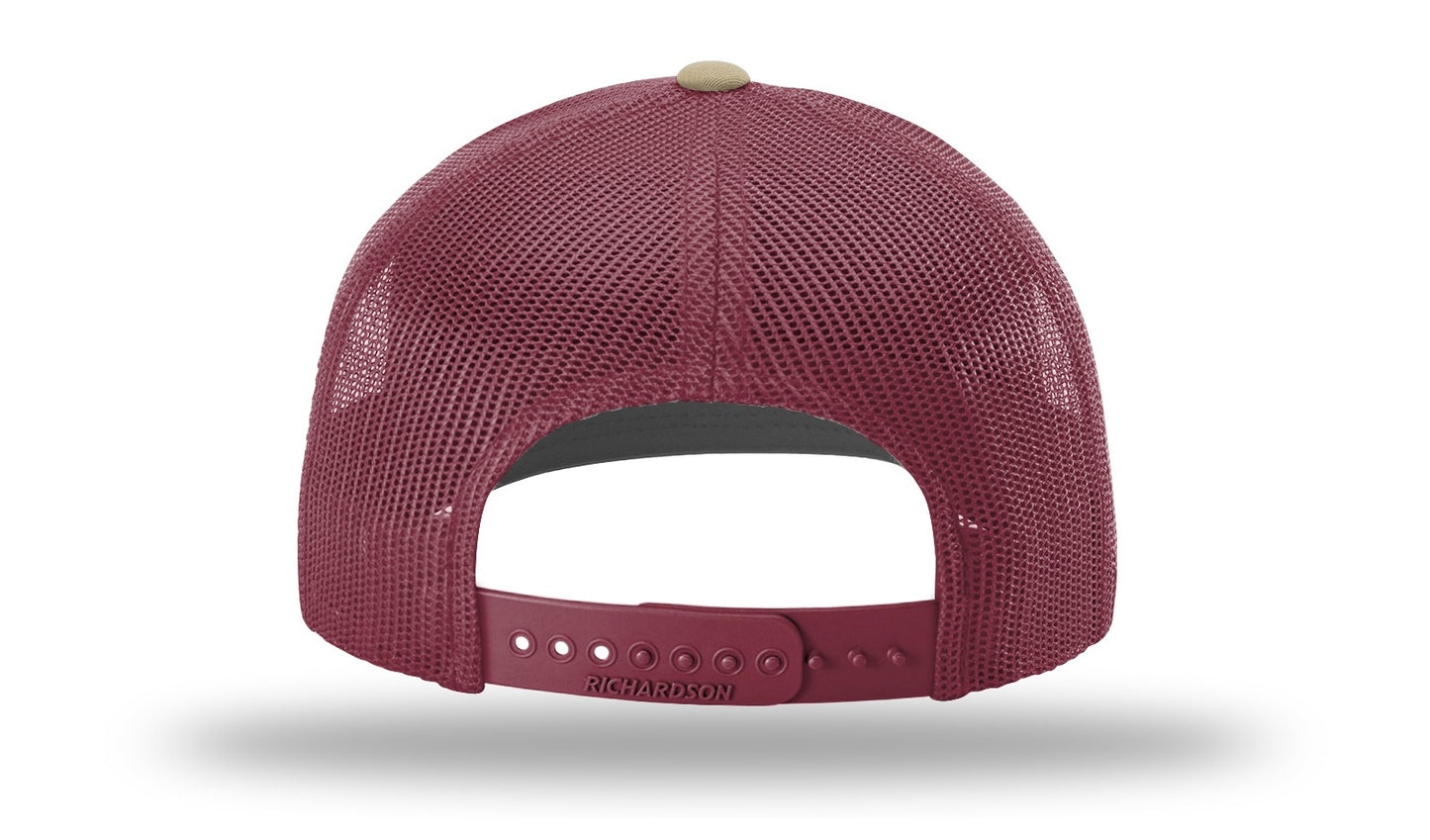 Florida State Seminoles Hang Loose - Richardson 112 Khaki/Burgundy Snapback