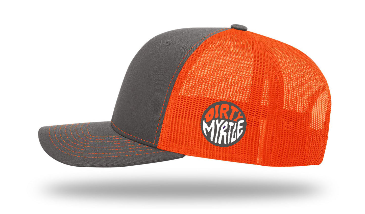 MB Shield - Richardson 112 Snapback - Charcoal/Neon Orange