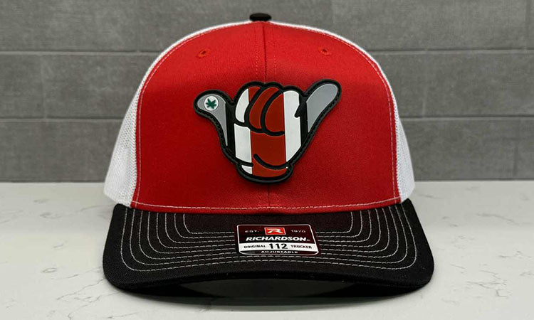 Ohio State Buckeyes PVC Patch Hang Loose - 112 Snapback Red/White/Black
