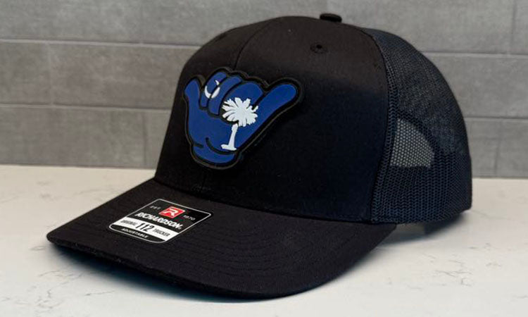 South Carolina Flag PVC Patch Hang Loose - 112 Snapback Solid Black