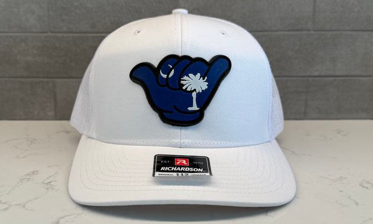 South Carolina Flag PVC Patch Hang Loose - 112 Snapback Solid White