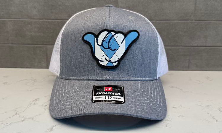 Tarheels PVC Patch Hang Loose - 112 Snapback Heather Gray/White