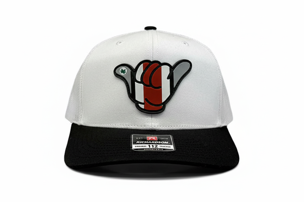 Buckeyes PVC Patch Hang Loose - 112 Snapback White/Black
