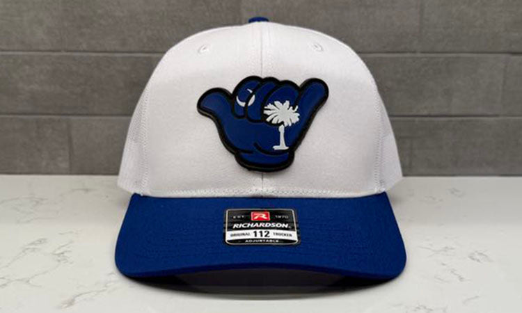 South Carolina Flag PVC Patch Hang Loose - 112 Snapback White/Royal Blue