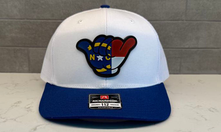 North Carolina Flag PVC Patch Hang Loose - 112 Snapback Red/White