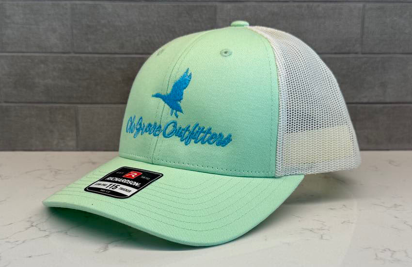 Ole Grove Outfitters Hat - 115 Richardson Snapback Aruba Blue/Birch