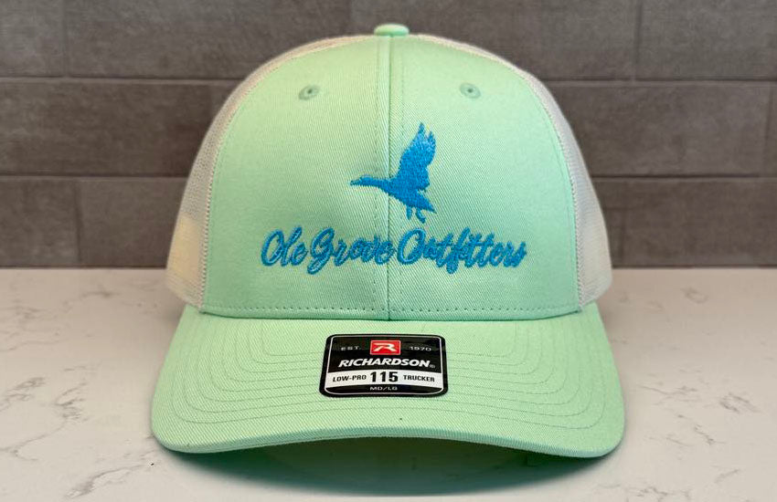Ole Grove Outfitters Hat - 115 Richardson Snapback Aruba Blue/Birch