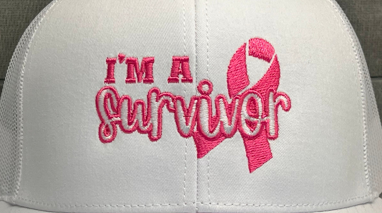 I am a Survivor - Richardson 112 Solid White