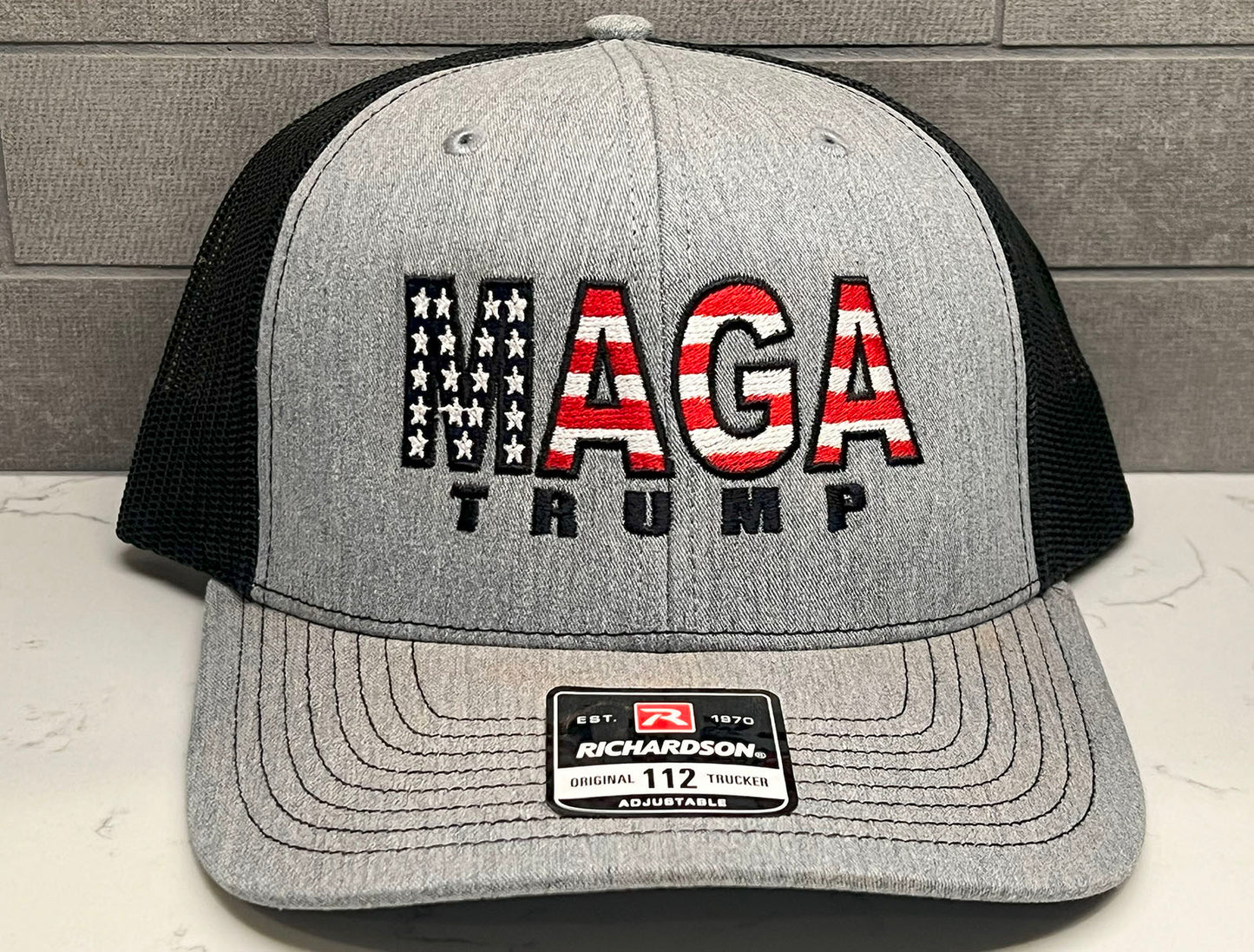 MAGA Trump - R112 Heather Gray/Black