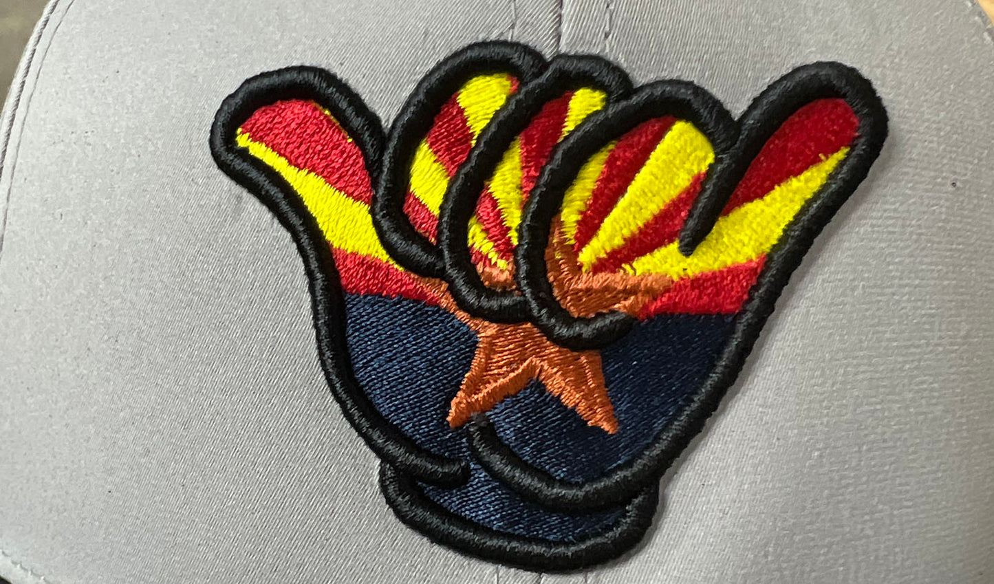 Hang Loose Hand Arizona Flag - PTS30 Gray/Black