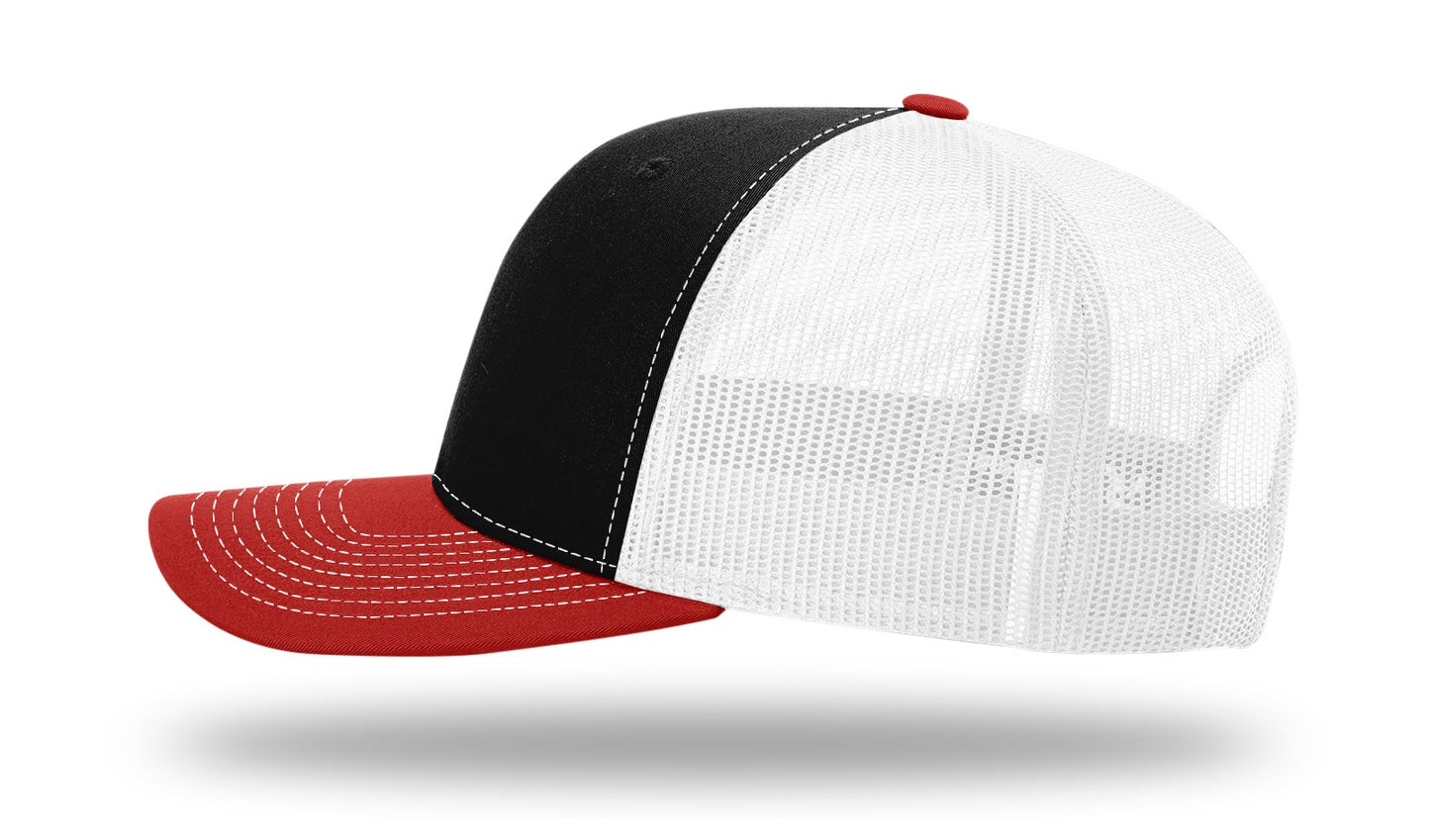 MB Shield - Richardson 112 Snapback - Black/White/Red