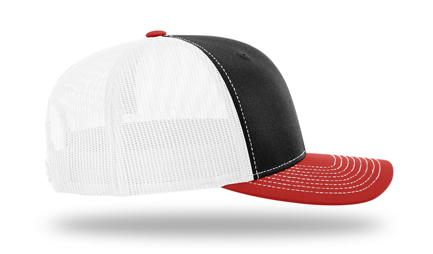 MB Shield - Richardson 112 Snapback - Black/White/Red