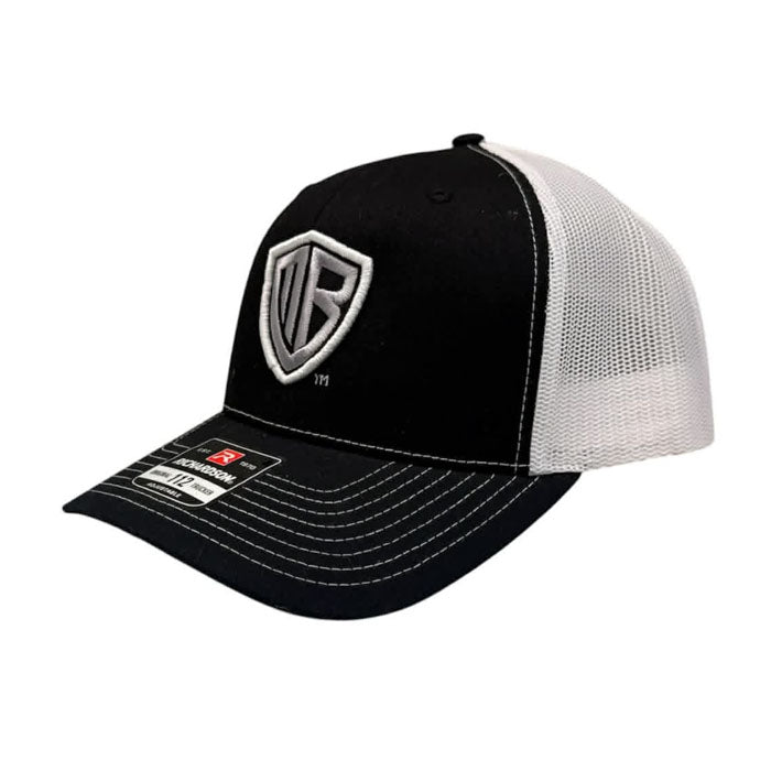 MB Shield - Richardson 112 Snapback - Black/White with Silver MB