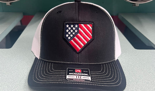 Homeplate USA Flag - R112  Black/White