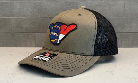 North Carolina Flag PVC Patch Hang Loose - 112 Snapback Loden/Black