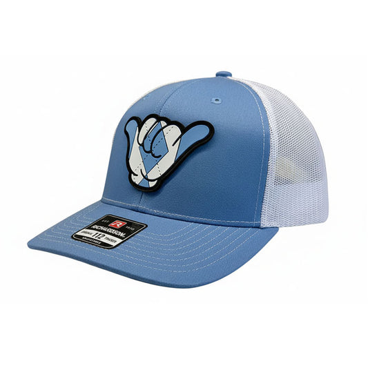 Tarheels PVC Patch Hang Loose - 112 Snapback Columbia Blue/White