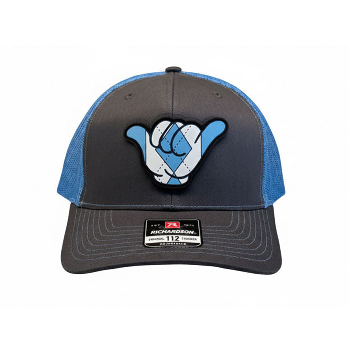 Tarheels PVC Patch Hang Loose - 112 Snapback Charcoal/Columbia Blue