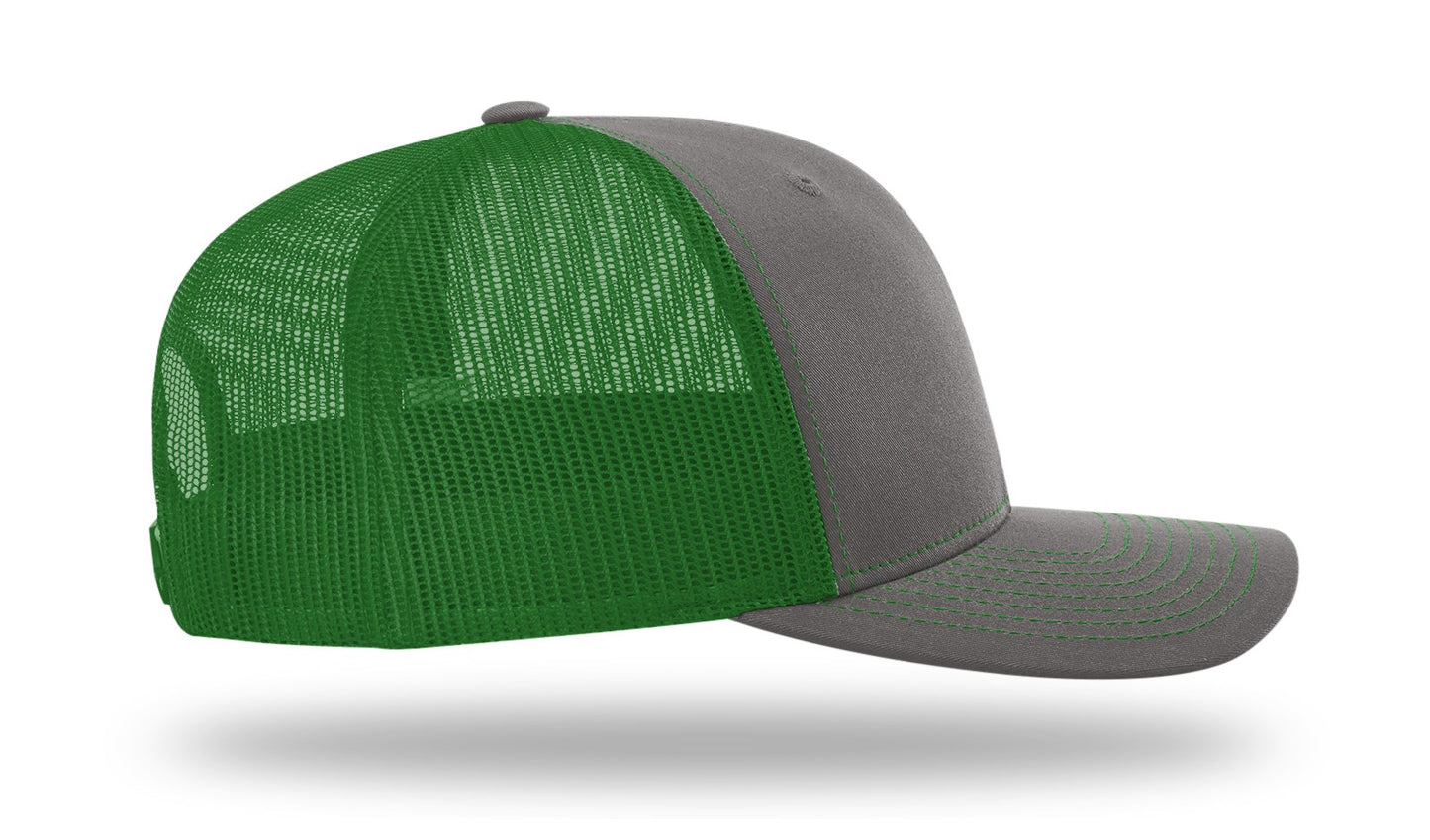 MB Shield - Richardson 112 Snapback - Charcoal/Kelly Green