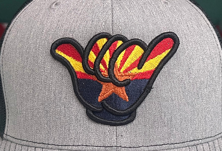 Arizona Flag Hang Loose - Richardson 112 Heather Gray/Black