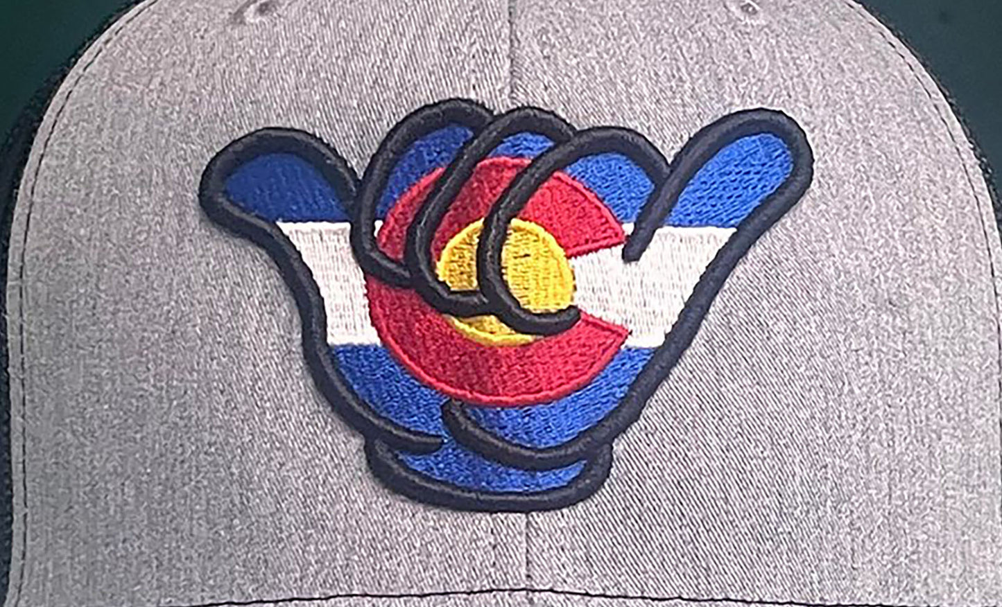 Colorado Flag Hang Loose - Richardson 112 Heather Gray/Black