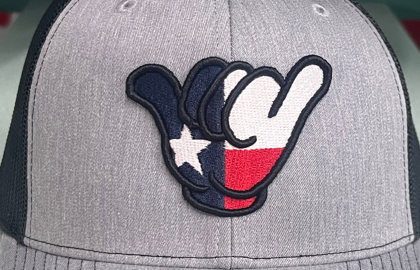 Texas Flag Hang Loose - Richardson 112 Heather Gray/Black