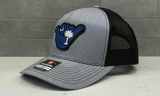 South Carolina Flag PVC Patch Hang Loose - 112 Snapback Heather Gray/Black