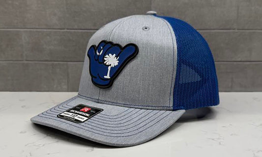 South Carolina Flag PVC Patch Hang Loose - 112 Snapback Gray/Royal Blue