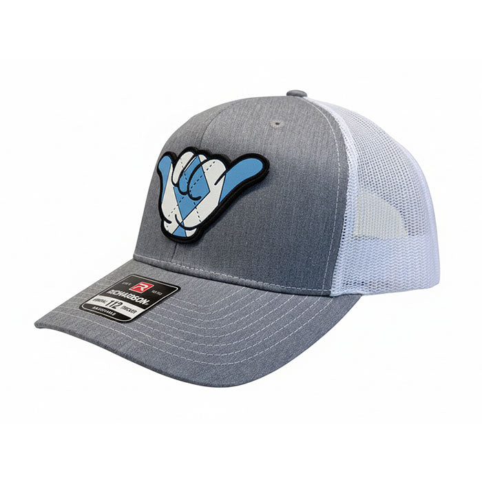 Tarheels PVC Patch Hang Loose - 112 Snapback Heather Gray/White