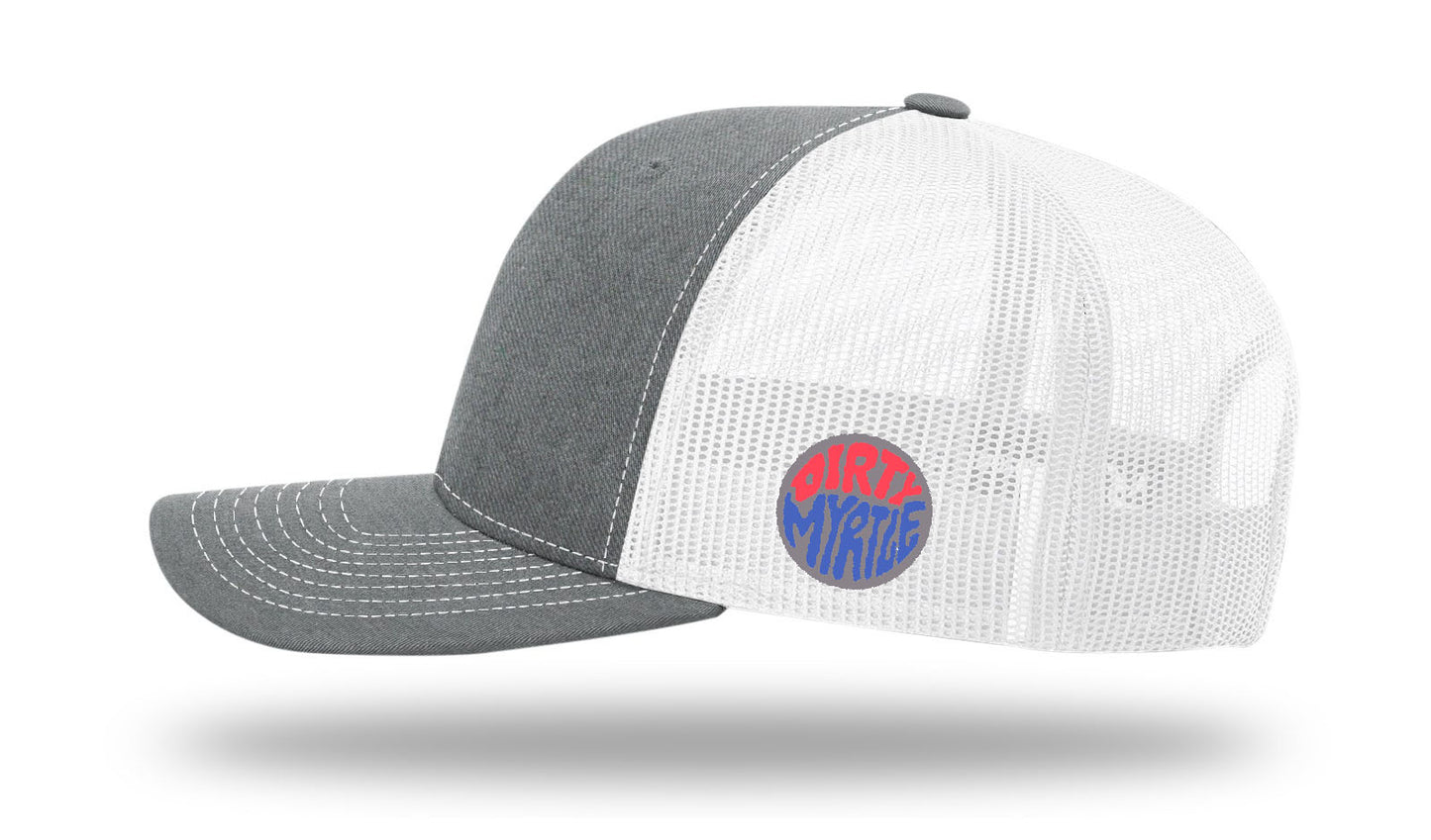 USA Flag PVC Patch Hang Loose - R112 Snapback Heather Gray/White