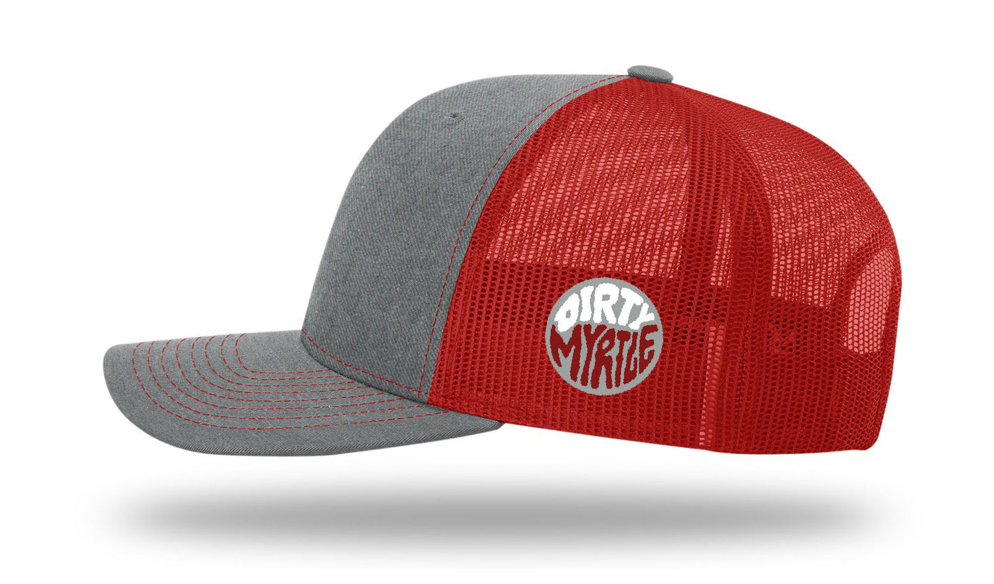 MB Shield - Richardson 112 Snapback - Heather Gray/Red