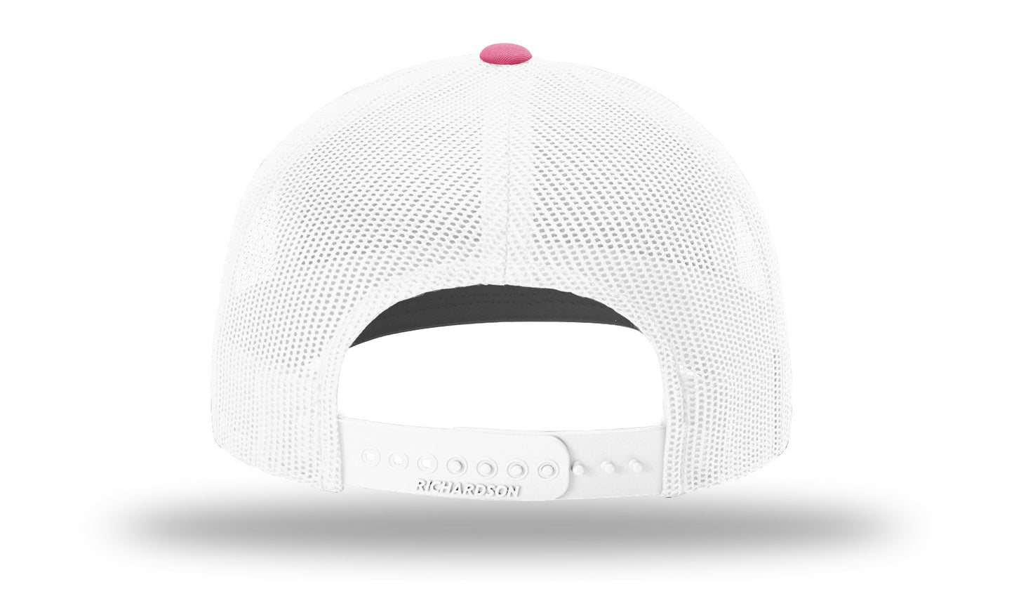 Be Strong Cancer Hat - Richardson 112 Pink/White