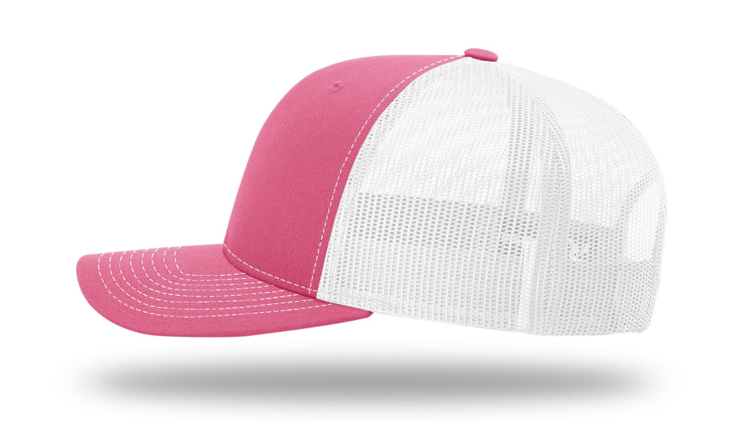 Be Strong Cancer Hat - Richardson 112 Pink/White