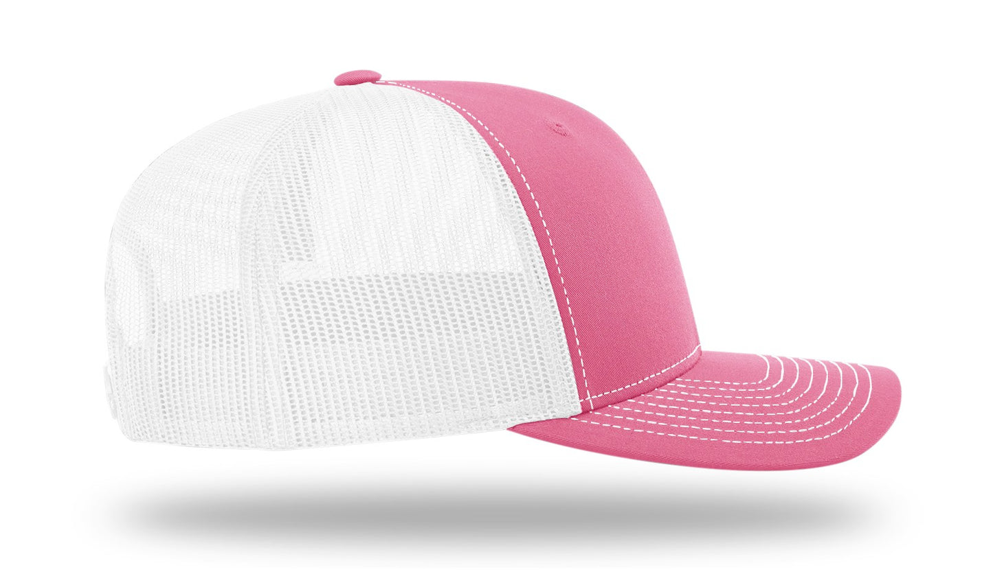 Be Strong Cancer Hat - Richardson 112 Pink/White