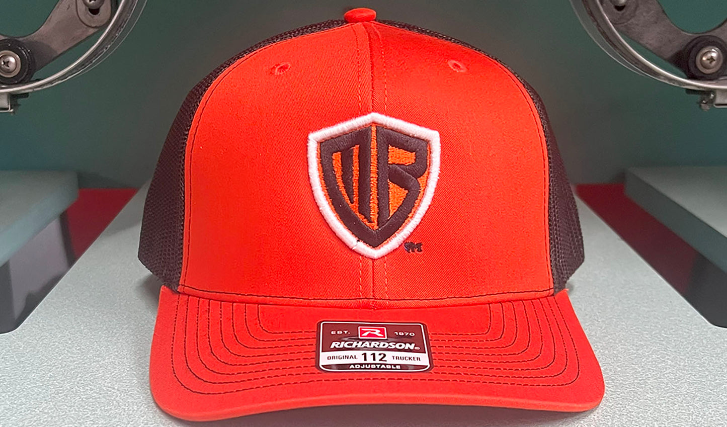 MB Shield - Richardson 112 Snapback - Orange/Black