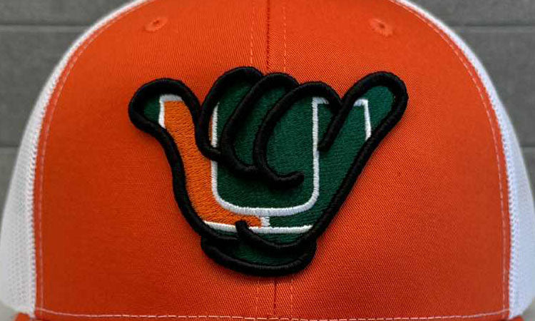 Miami Hurricanes Hang Loose - Richardson 112 Orange/White