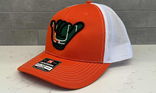 Miami Hurricanes Hang Loose - Richardson 112 Orange/White