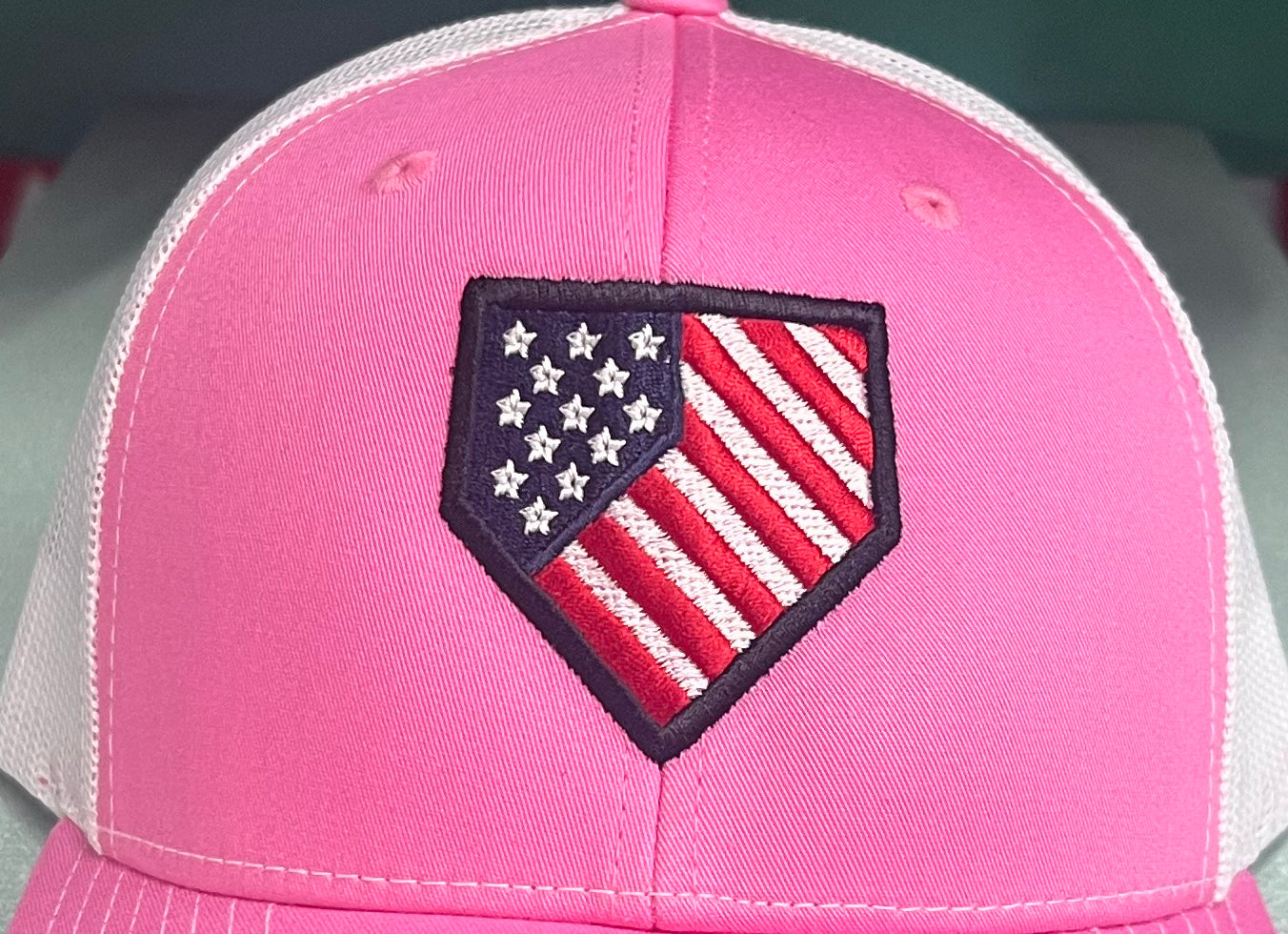 Homeplate USA Flag - R112 Pink/White