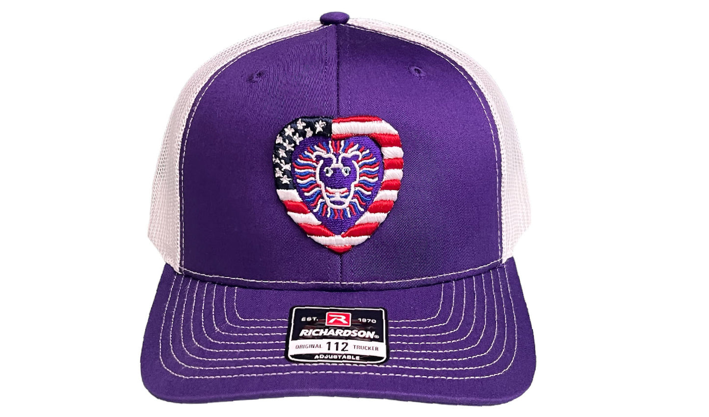 Heart of the Lion - R112 Purple/Whtie Snapback