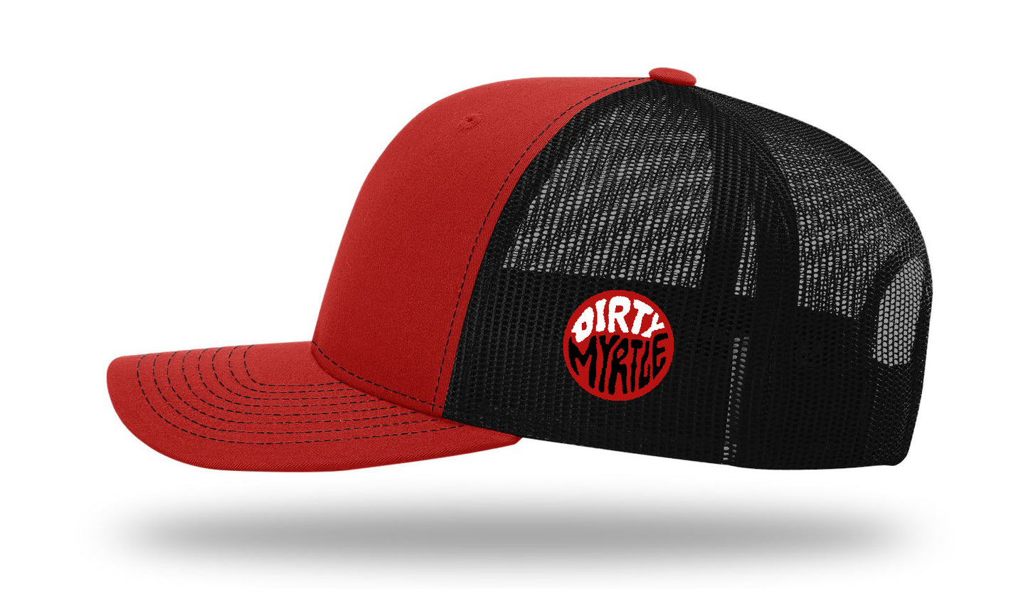 MB Shield 3D Puff  - R112 Snapback - Red/Black