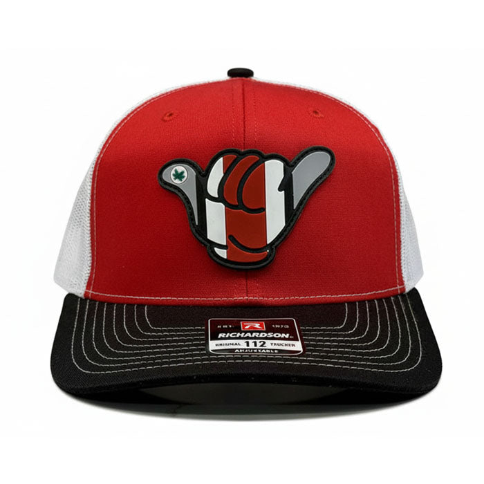 Buckeyes  PVC Patch Hang Loose - 112 Snapback Red/White/Black