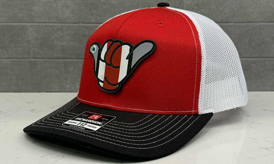 Ohio State Buckeyes  PVC Patch Hang Loose - 112 Snapback Red/White/Black