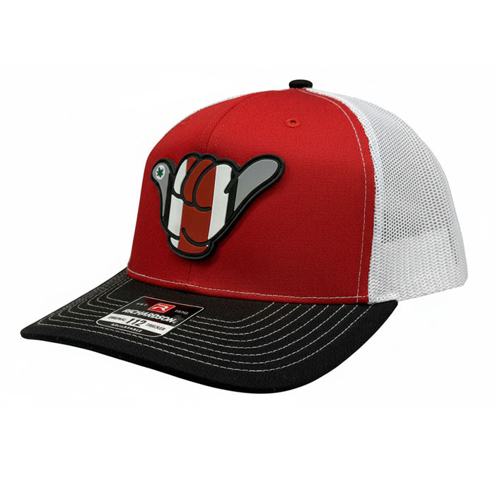 Buckeyes  PVC Patch Hang Loose - 112 Snapback Red/White/Black