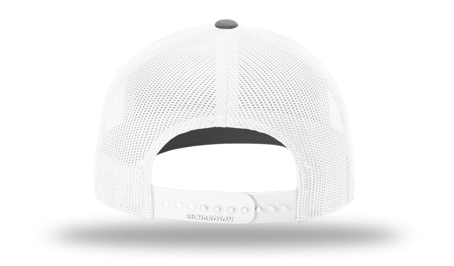 Richardson 112 Mesh Snapback Trucker Caps - Red/White/Silver