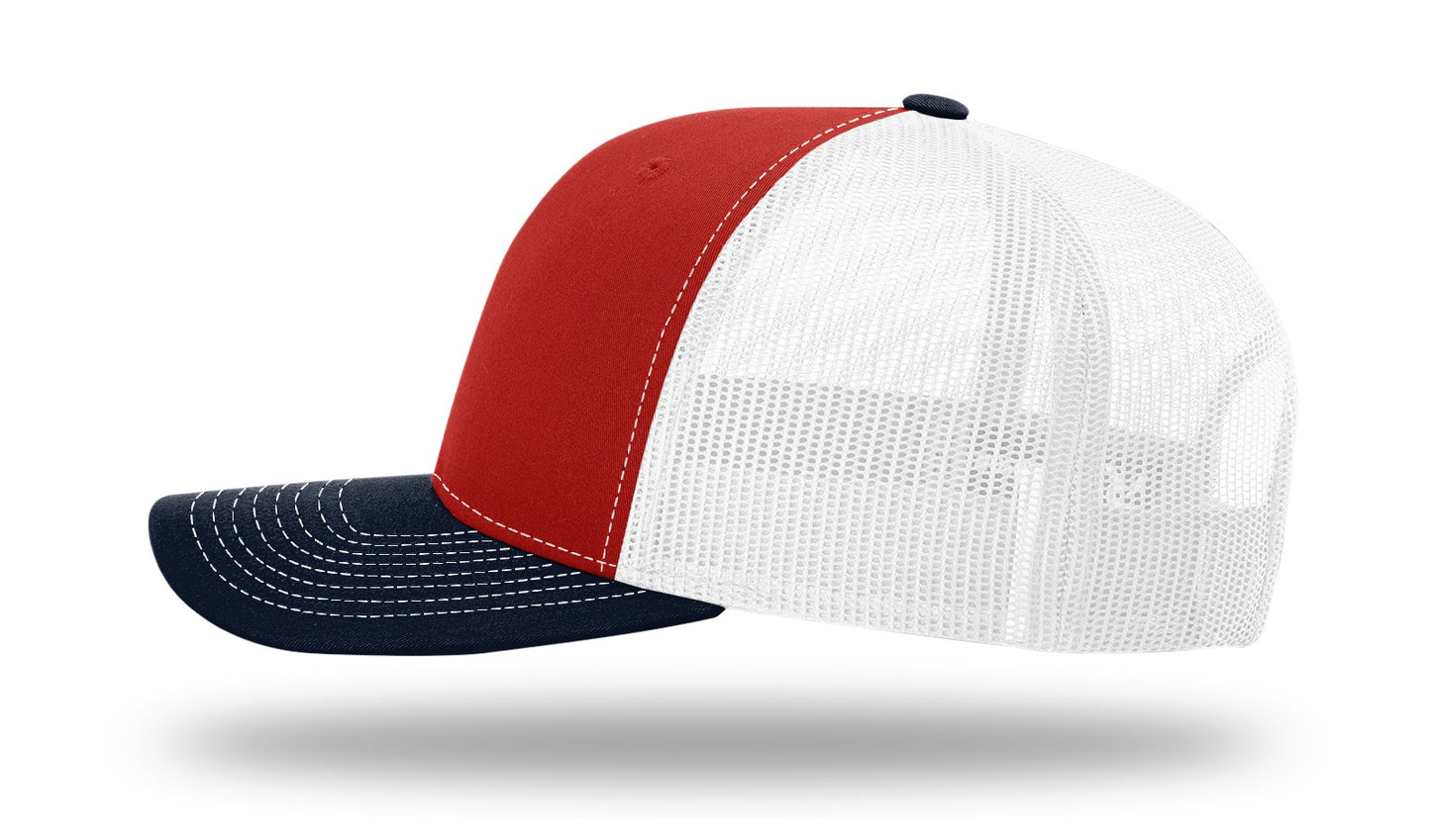 South Carolina USA Flag Hat - 112 Richardson Snapback Red/White/Black